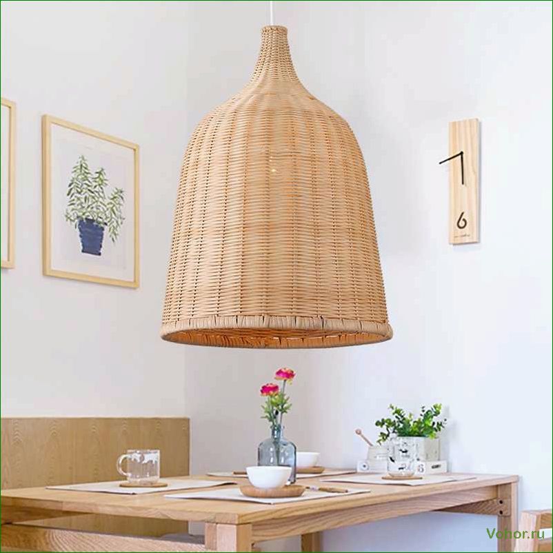 Плетеные абажуры в интерьере: стильное дополнение для вашего дома