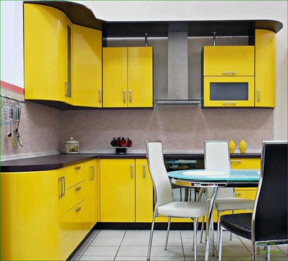 Кухни желтого цвета — идеи для создания уютного и яркого интерьера