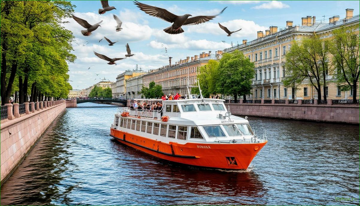(прогулки, теплоходах, рекам, каналам, санкт-петербурга) Прогулки на теплоходах по рекам и каналам Санкт-Петербурга с уникальными видами и историей города